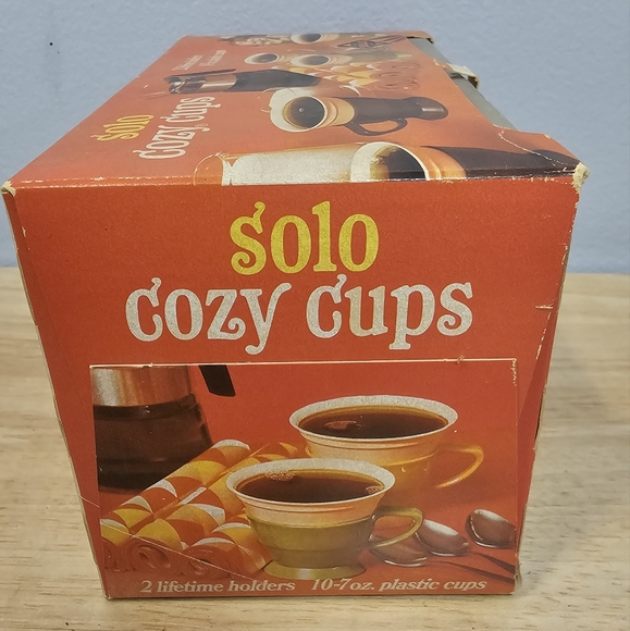 Vintage 70's Solo Cozy Cups New In Package - Picture 3 of 7